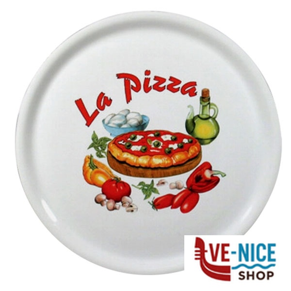 PIATTO PORCELLANA PIZZA X26 cm 31 NAPOLI SATURNIA 04019X26 PIATTI E STOVIGLIE SATURNIA C - immagine 2