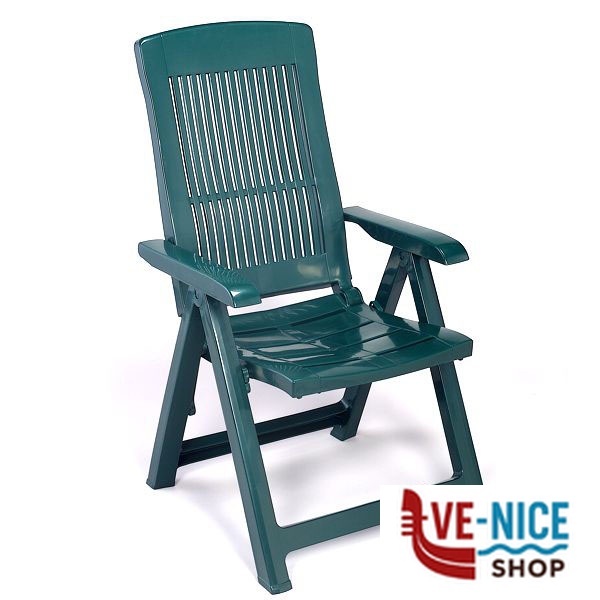 POLTRONA RESINA PIEGH.TAMPA VERDE PROGARDEN 45101 ARREDO GIARDINO PROGARDEN C - immagine 2