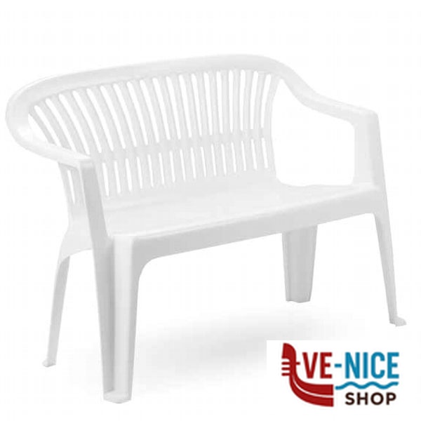 PANCHINA RESINA DIVA BIANCA PROGARDEN 89100 ARREDO GIARDINO PROGARDEN C - immagine 2