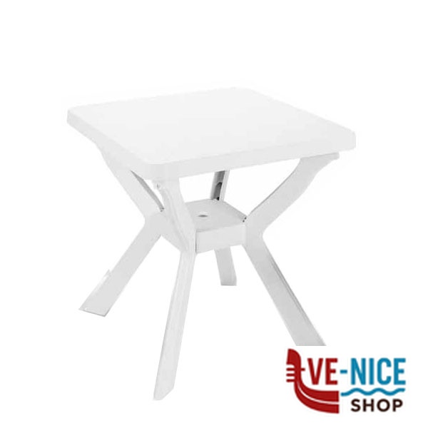 TAVOLO RESINA RENO BIANCO 70x70 PROGARDEN REN023BI ARREDO GIARDINO PROGARDEN C - immagine 4