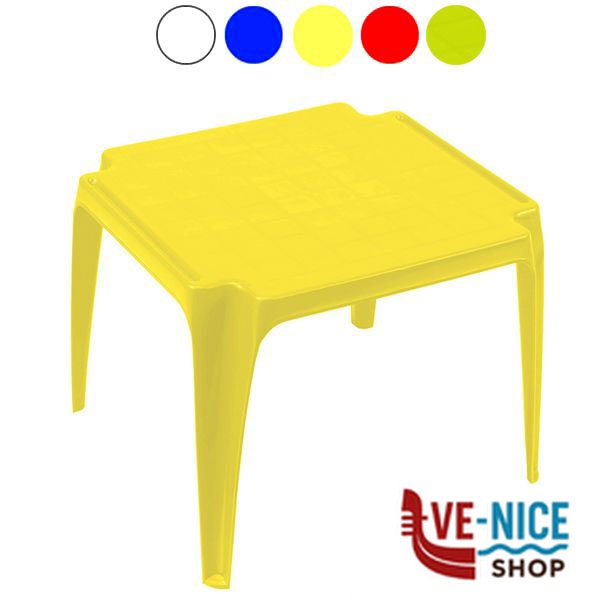 TAVOLO RESINA BABY BLU 55x50 PROGARDEN TBA200BL ARREDO GIARDINO PROGARDEN C - immagine 2