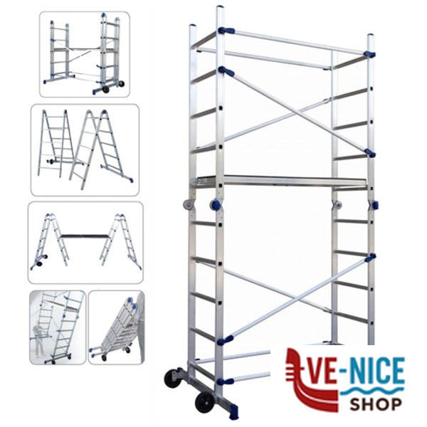 TRABATTELLO ALLUMINIO PINNA h 159/310 FACAL PN SCALE MULTIUSO-TRABATTELLI F - immagine 3