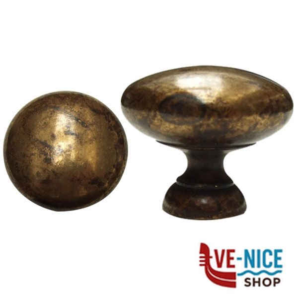 POMOLO TONDO OTTONE ANTICO 32 6558 MS MG6558GD POMOLI F - immagine 3
