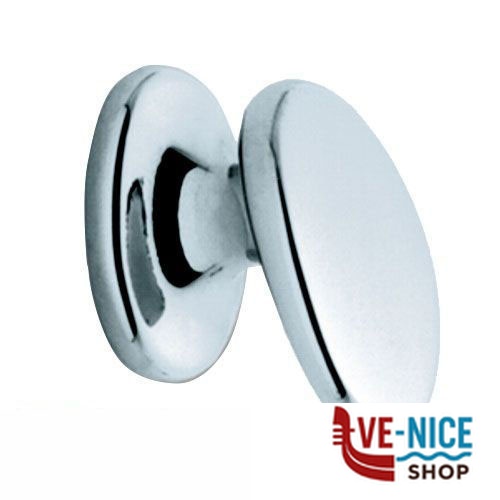 POMOLO OVALE ZAMA CROMO LUCIDO 20 23977 GAMET MG23977GD POMOLI F - immagine 2