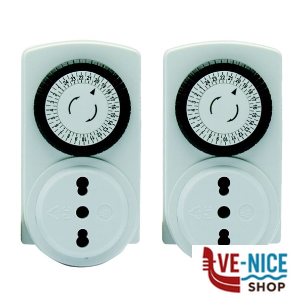 TIMER ANALOGICO 24h Pz.2 AVIDSEN 103824 SPINE E ADATTATORI ELETTRICI F - immagine 3