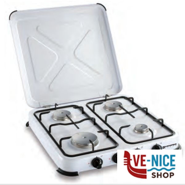 FORNELLO GAS 4 FUOCHI MULTIFIRE 4 MULTIFIRE 4 WHITE FORNELLI GAS C - immagine 2