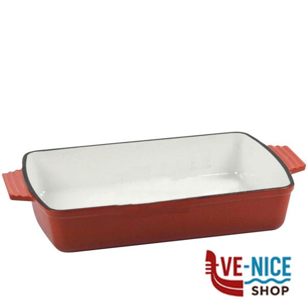 TEGLIA GHISA RETTANGOLARE NORMANDIE cm 23x33 ILSA 04060230GCV PENTOLE ILSA C - immagine 2