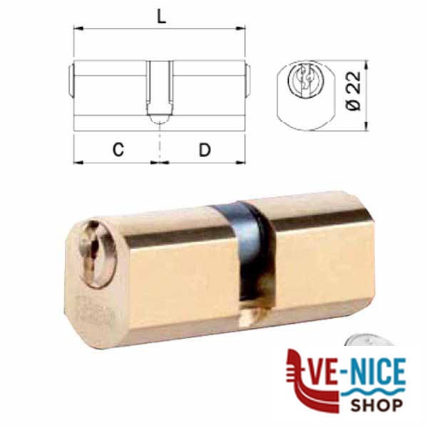CILINDRO SFACCETTATO 54-27-27 840027277 ISEO 840027277 ISEO CILINDRI S - immagine 4