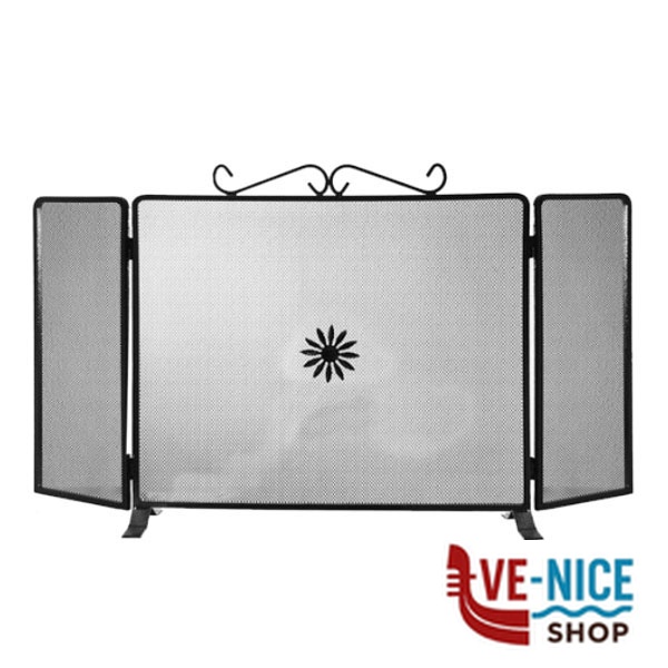 PARASCINTILLE 3 ALI DECORO cm 80 h40 LAPILLO 12854 ACCESSORI CAMINETTI F - immagine 2
