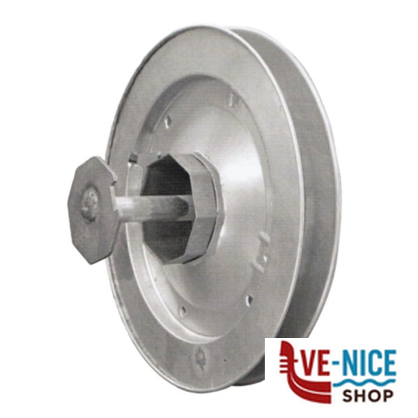 PULEGGIA RIDUTTORE 1:2,5 mm 250 RULLO MET LISCIO 1380 ACCESSORI AVVOLGIBILI F - immagine 4