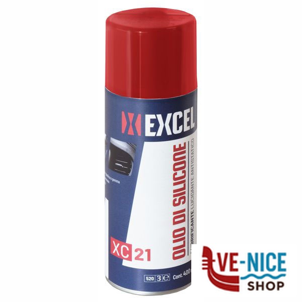 OLIO SILICONE SPRAY ml 400 EXCEL 11356 ST021VMD400X12L BOMBOLETTE SPRAY F - immagine 3