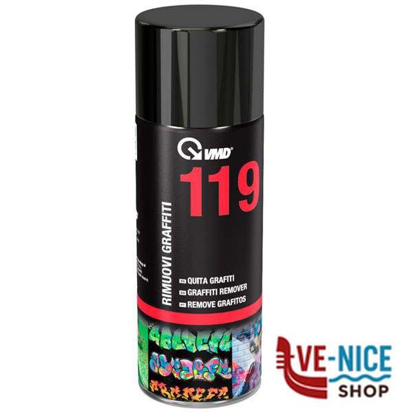 RIMUOVI GRAFFITI SPRAY ml 400 119 VMD 119 BOMBOLETTE SPRAY F - immagine 3