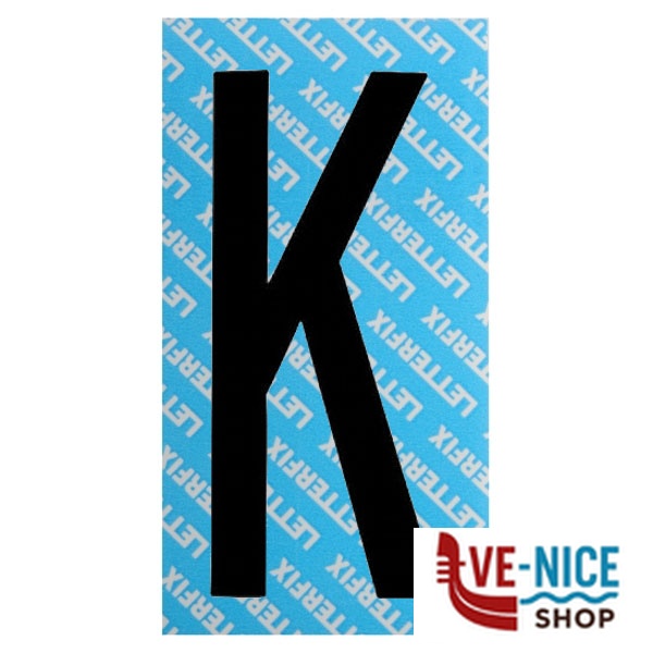 LETTERA ADESIVA NERA SERIE T80 K LETTERFIX KTC08K SEGNALETICA F - immagine 4