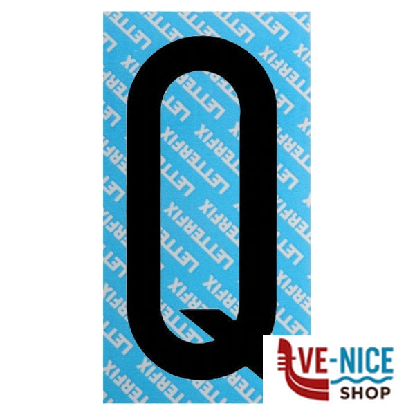 LETTERA ADESIVA NERA SERIE T80 Q LETTERFIX KTC08Q SEGNALETICA F - immagine 4