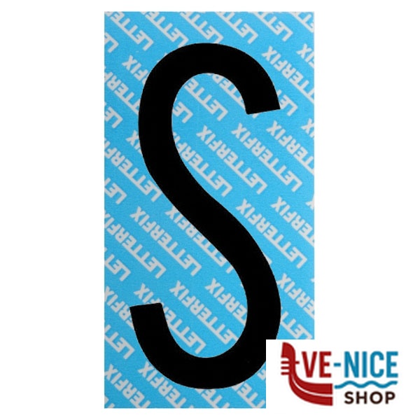 LETTERA ADESIVA NERA SERIE T80 S LETTERFIX KTC08S SEGNALETICA F - immagine 4