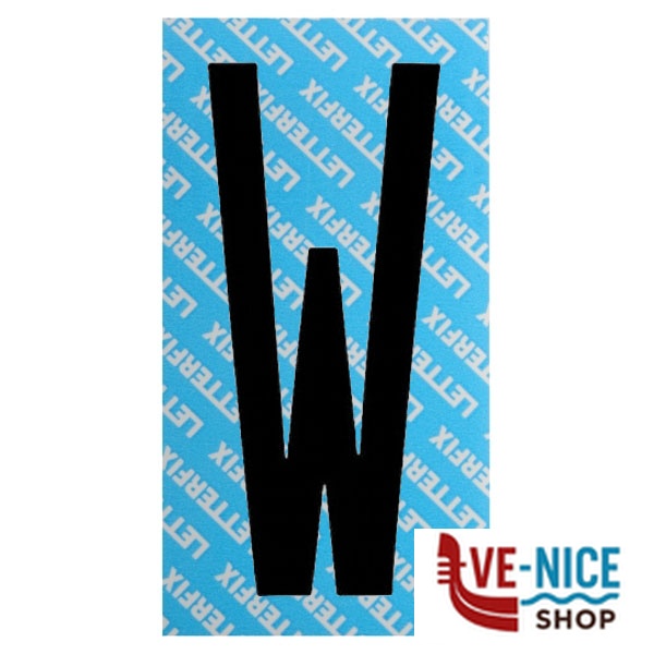 LETTERA ADESIVA NERO SERIE T80 W LETTERFIX KTC08W SEGNALETICA F - immagine 2
