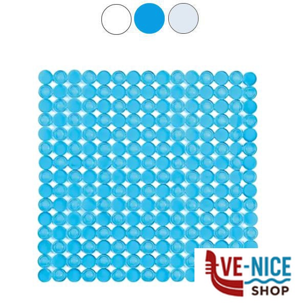 TAPPETO DOCCIA RONDO' BLU cm 52x52 XTRA 10528 0160 TAPPETI DOCCIA-VASCA C - immagine 3