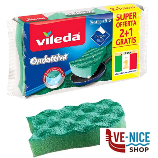 SPUGNA ONDATTIVA Pz 2+1 VILEDA 139181 VILEDA C - immagine 3