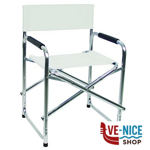 SEDIA ALLUMINIO REGISTA STUDIOS BIANCO VETTE 07160 HZ-2206 WHITE SEDIE E POLTRONE METALLO C - immagine 2