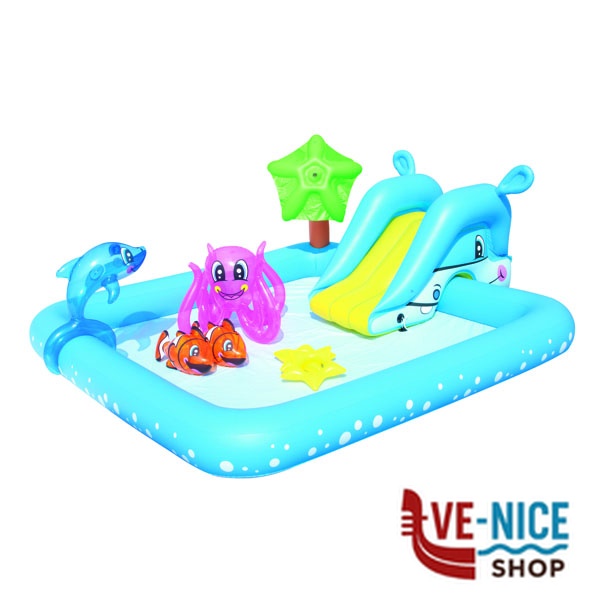 PISCINA RETT. AQUARIUM 239x206 h 86 BESTW 53052 PISCINE GONFIABILI BESTWAY C - immagine 2