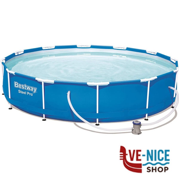 PISCINA TONDA FRAME 366 h 76 BESTW 56681 PISCINE FUORI TERRA BESTWAY C - immagine 2