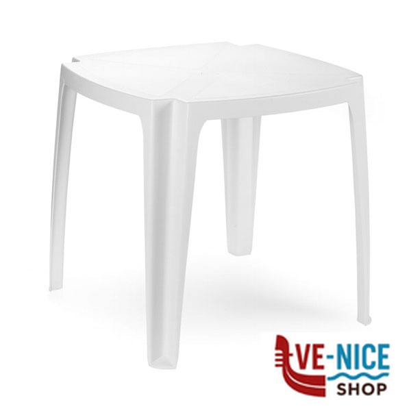 TAVOLO RESINA BIANCO REDY 75x75 PROGARDEN 90955/RED030BI ARREDO GIARDINO PROGARDEN C - immagine 2