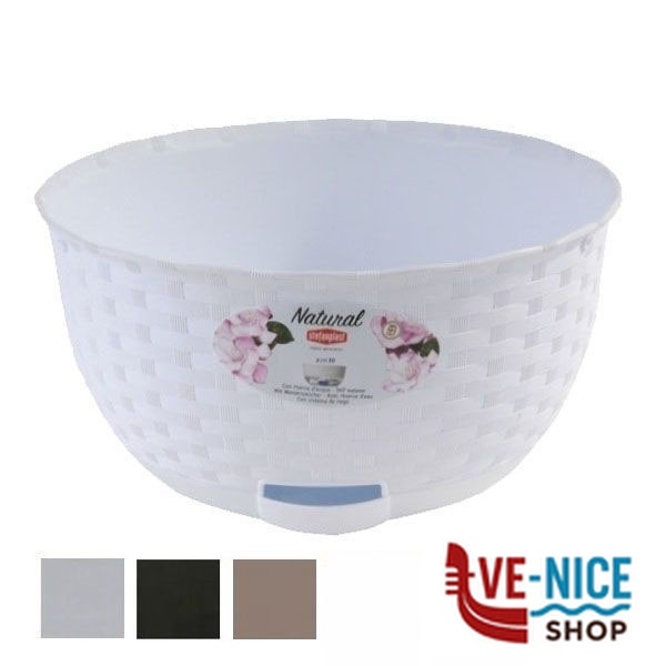 CIOTOLA NATURAL RIS.ACQUA BIANCA 30 h 15 STEFANPL 75450 VASI PLASTICA F - immagine 4
