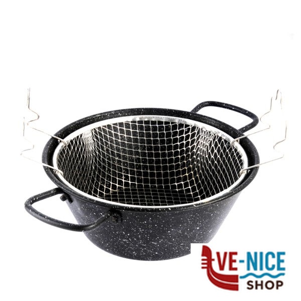 FRIGGITRICE ACCIAIO CESTELLO Q-FLEX cm 26 LAR 4006 PENTOLE SPECIALI C - immagine 4