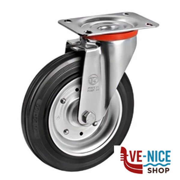RUOTA GOMMA PG 95x80 125x37,5 535803SL TR 535803 RUOTE INDUSTRIALI F - immagine 3