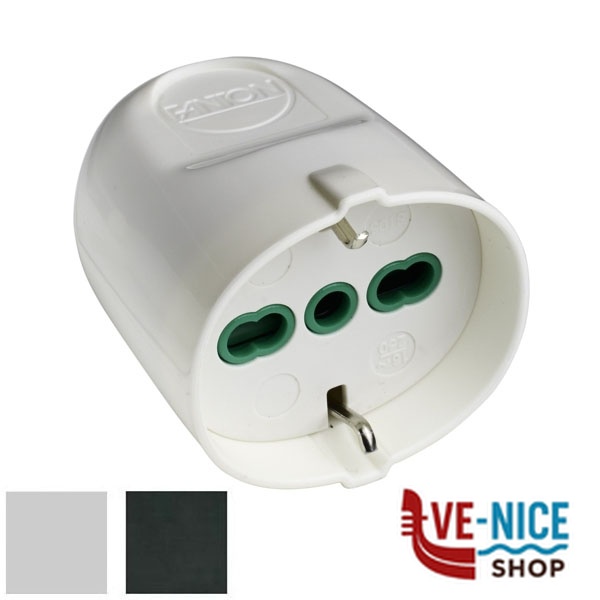 PRESA SCHUKO 10/16A+T NERA 81051 FME 81051 SPINE E ADATTATORI ELETTRICI F - immagine 4