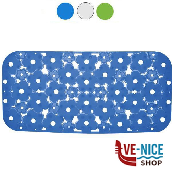 TAPPETO VASCA MARGHERITA BLU cm 72x36 XTRA 10524 0199 TAPPETI DOCCIA-VASCA C - immagine 4