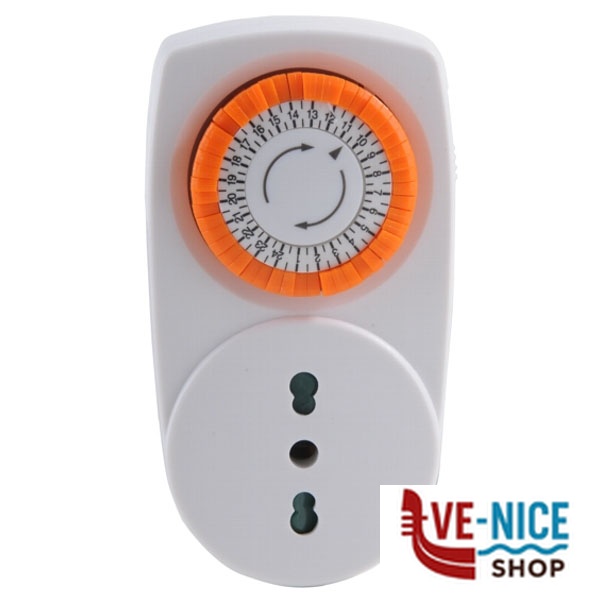 TIMER ANALOGICO 24h 30min SYNTESY 07025 TS-MI201 SPINE E ADATTATORI ELETTRICI F - immagine 2