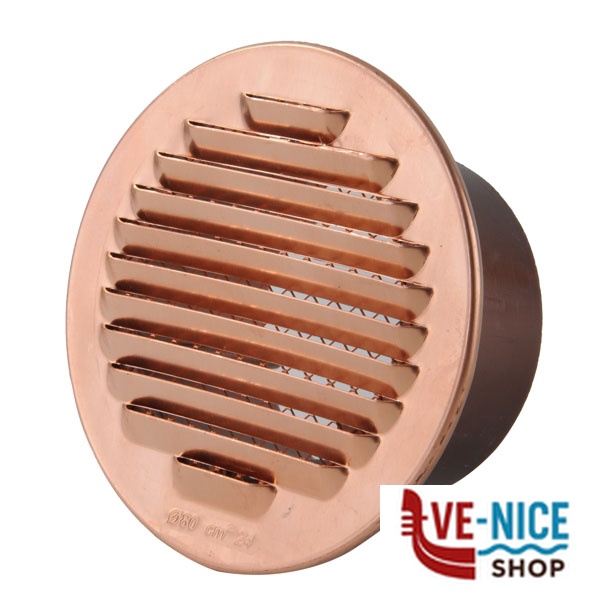GRIGLIA RAME 105 TONDA RETE 75 GR08P-01 GRIGLIE AREAZIONE F - immagine 2