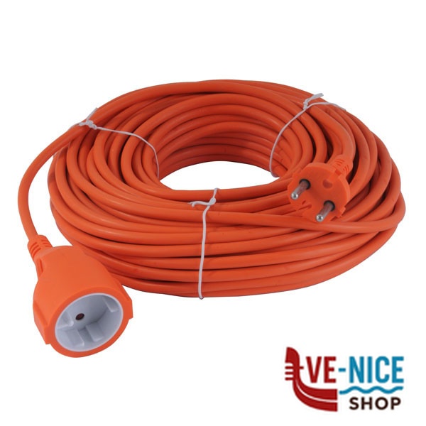 PROLUNGA GIARDINO m 25 2x1,5 SK SYNTESY 05274 HMZ2-01 AVVOLGICAVI E PROLUNGHE F - immagine 3