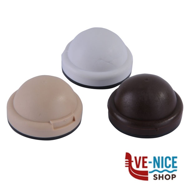 FERMAPORTE TONDO ADESIVO PLASTICA Pz 120 ELIPLAST 81/120 FERMAPORTE F - immagine 3
