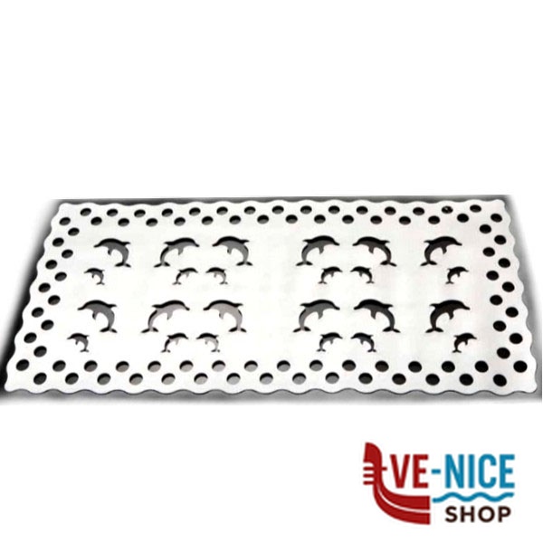 TAPPETO VASCA DELFINO BIANCO cm 72x36 XTRA 10518 0175 TAPPETI DOCCIA-VASCA C - immagine 3