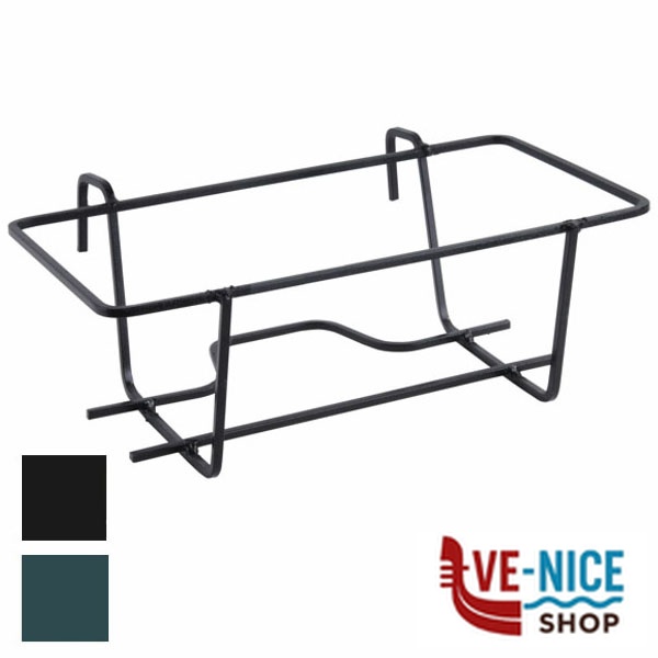 PORTAVASO BALCONE FISSO RETT. VERDE cm 50 MILLE 799.b.GREEN PORTAVASI F - immagine 2