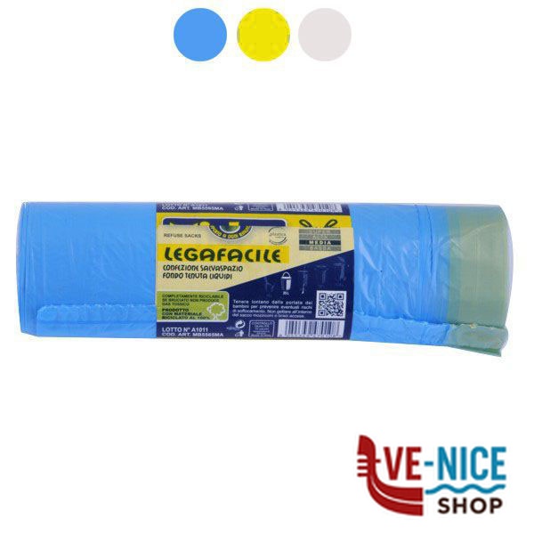 SACCO IMM.MANIG.GIALLO 55x 65 g 12 Pz 15 MR.BIN ECOROL5565GI SACCHI IMMONDIZIA C - immagine 2