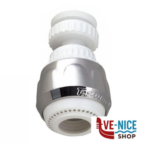 ROMPIGETTO SNODATO CROMO/BIANCO F22 PRESTO TESCOMA 111001 ROMPIGETTO RUBINETTI F - immagine 3