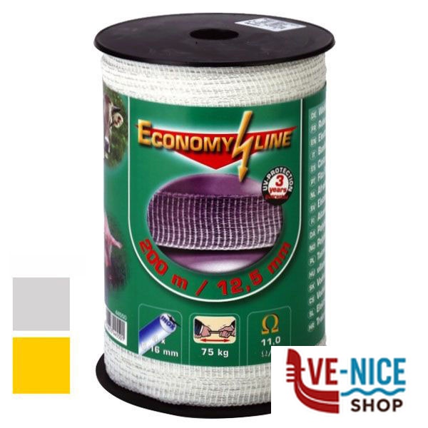 BANDA ACCIAIO ELETTRIF. mm 10 m 200 BIANCA 19408 ELETTRIFICATORI F - immagine 3