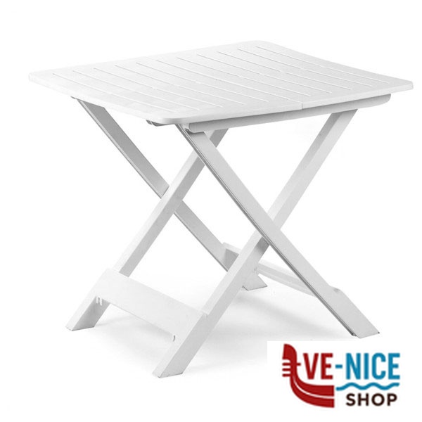 TAVOLO RESINA PIEGH.TEVERE BIANCO 79x72 PROGARDEN TEV050BI ARREDO GIARDINO PROGARDEN C - immagine 4