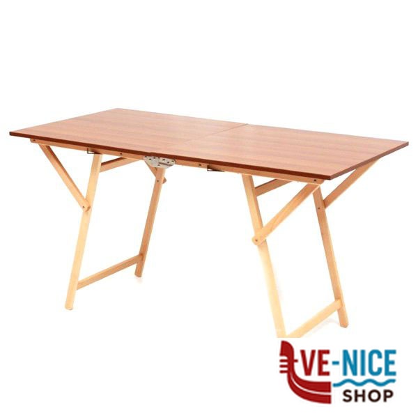 TAVOLO LEGNO PIEGHEVOLE cm 135x70 FRASM F2008 ARREDO GIARDINO LEGNO C - immagine 4