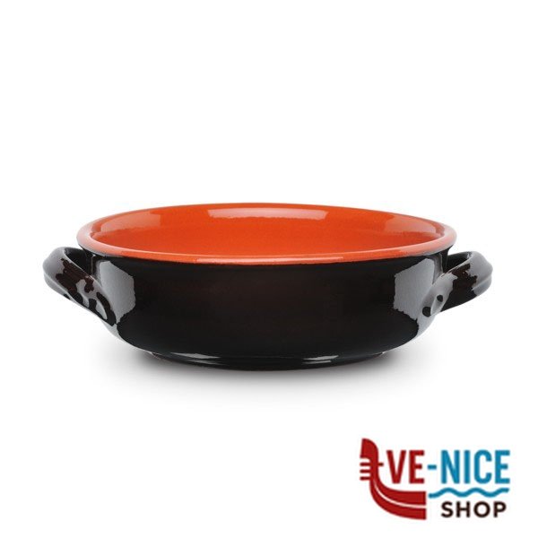 CASSERUOLA 2 MANICI cm 32 BRUNA COLI' PR48BR32S PENTOLE TERRACOTTA C - immagine 3