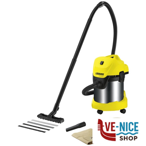 ASPIRAPOLVERE INOX WD3 PREMIUM l 17 W 1000 KARCHER 1.629-841.0 ASPIRAPOLVERE F - immagine 4