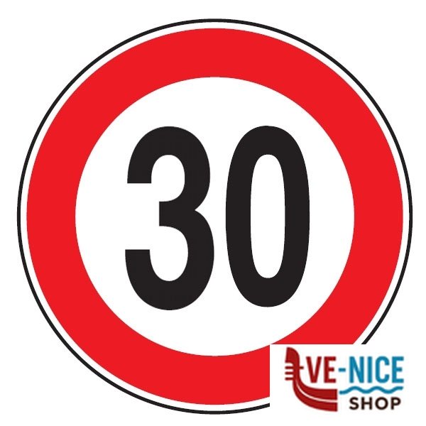 CARTELLO STRADALE LIMITE VELOCITA' km 50 D&B 3210041F50/50 SEGNALETICA F - immagine 2