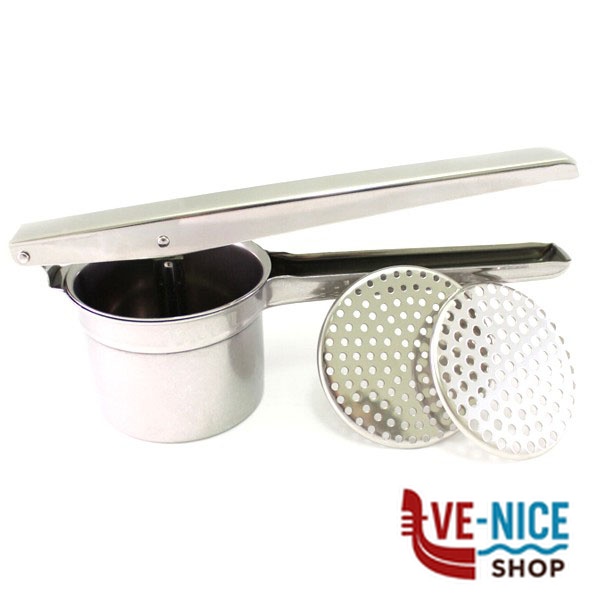 SCHIACCIAPATATE INOX 2 DISCHI cm 27 CALDER 0670 SCHIACCIAPATATE C - immagine 2