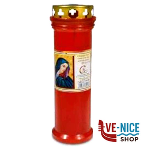 CERO VOTIVO LUCE ETERNA ROSSO T20 PARAPIOGGIA T20 SP PARAP CERI VOTIVI C - immagine 2