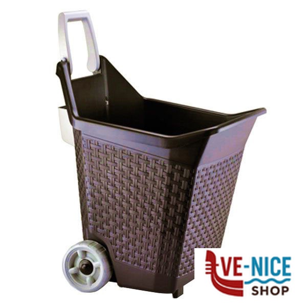 CARRELLO MULTIUSO KART MARRONE l 76 BAMA 70201 CARRELLI GIARDINO F - immagine 2