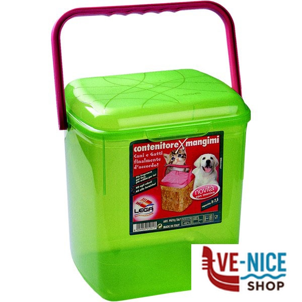 CONTENITORE MANGIMI l 7,5 cm 25x23 LEGA PB70/267 CIOTOLE ANIMALI F - immagine 2