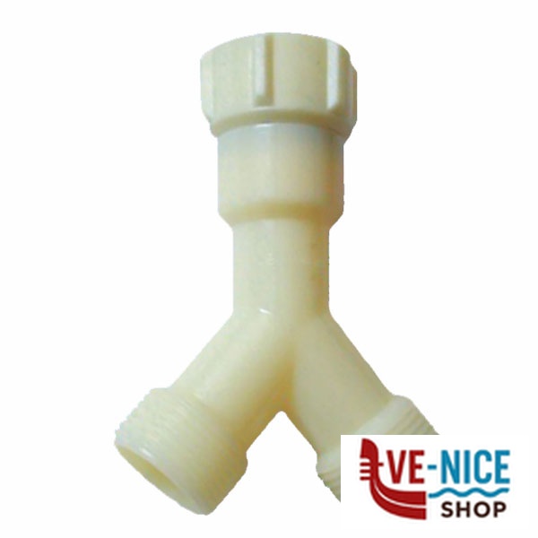 RACCORDO TUBO CARICO 3 VIE F3/4" x M3/4" SIROFLEX 1010/5 GOMME LAVATRICI F - immagine 2